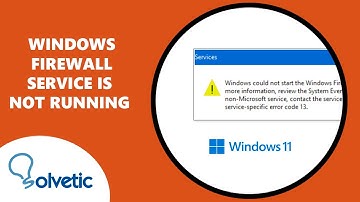 Windows Firewall Service is Not Running ✅
