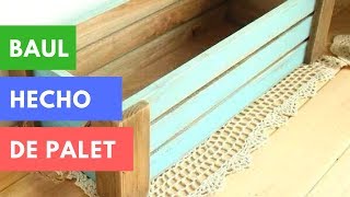 Cómo decorar un baúl de madera  Muebles de palés, Baul de madera, Muebles  de palés de madera