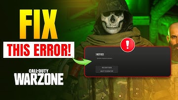 How To Fix Warzone Update Requires Restart Error On PC