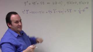 Differential Equations: laplace transform examples, 3-28-17, part 1