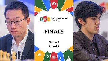 🇨🇳 Wei Yi – Javokhir Sindarov 🇺🇿 | FIDE World Cup 2025 | Finals | Game 2 |  Board 1