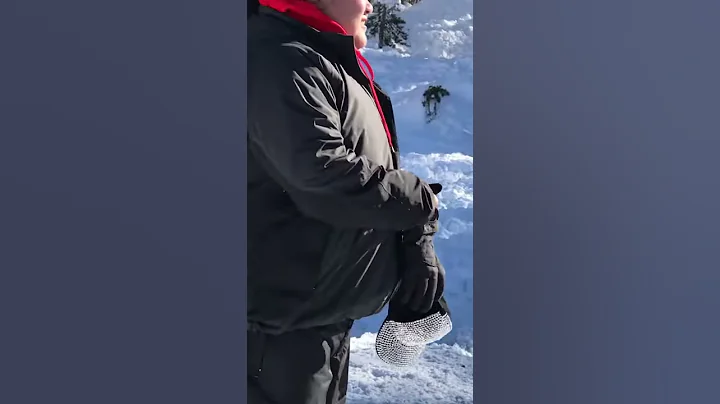 Liana Ryan sliding on snow