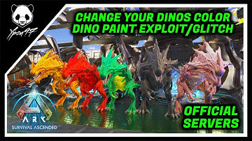 Change Your Dinos Color Permanently - Dino Paint Exploit/Glitch | ARK: Survival Ascended
