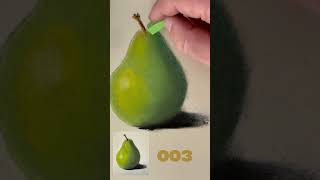 how to draw pear/como dibujar una pera/soft pastel