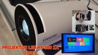 Projektor Led Hy300 i ekran projekcyjny. Czy poprawi jakość obrazu? Magcube klon Galaxy Freestyle