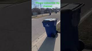 Math Farah : Garbage collection day in Canada # blue garbage bins