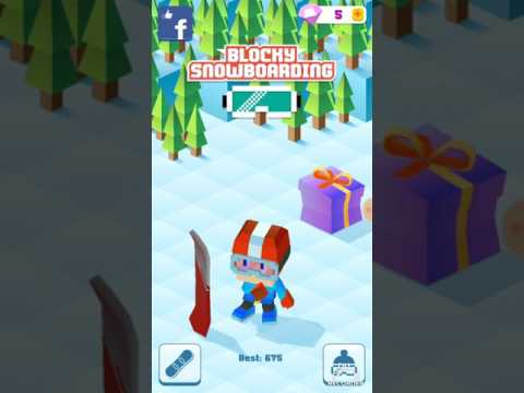 Let's play blocky snowboarding