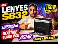 LENYES S832 Unboxing & REAL Sound Test 🔊 | 160W Karaoke Party Speaker ASMR 🔥
