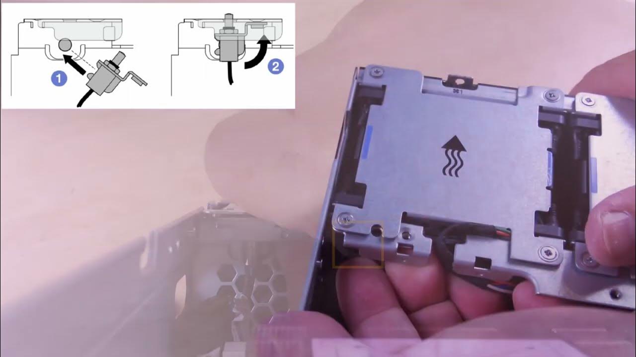 ThinkEdge SE360 V2 installing a fan direction switch with cable YouTube