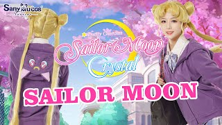 【SanyMuCos】Sailor Moon Usagi Tsukino Luna School Uniform Cosplay Costume Detail Show