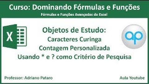 Usando Caracteres Curinga em Fórmulas | Excel #06
