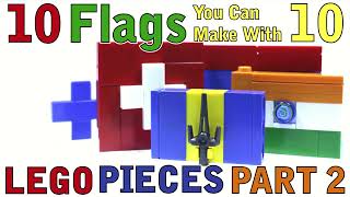 10 Flags you can make with 10 Lego Pieces Part 2