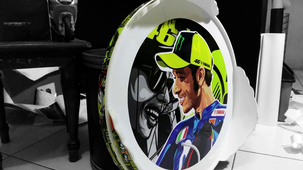 decal tebok sangkar burung VR 46,ebod jaya 