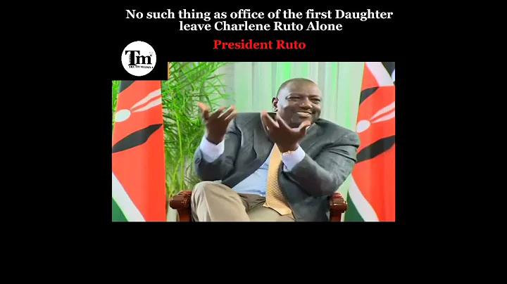 Ruto// office of the first Daughter does not exist #shorts