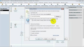 QuickBooks Training - Back Up File
