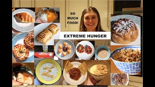 WHAT I EAT IN A DAY  EXTREME HUNGER + A BIG SURPRISE!