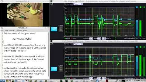 The Poor Man's iambic CW TOUCH KEYER - Live Demo