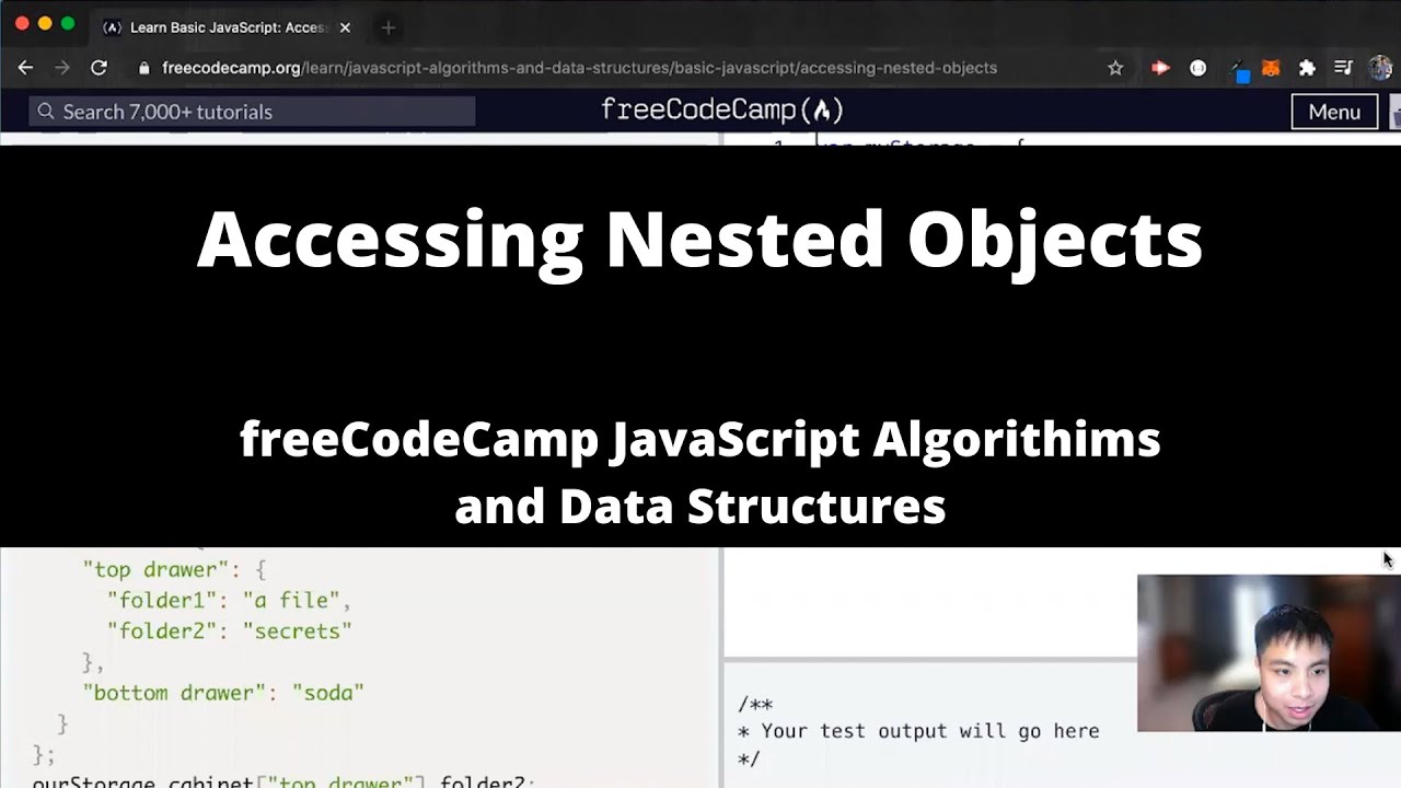 Accessing Nested Arrays (Basic JavaScript) freeCodeCamp tutorial