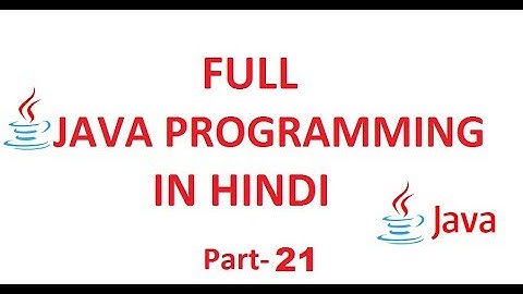 Learn Java in Hindi 21_ More on Arrays