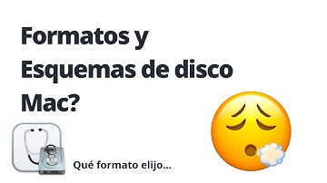 Formatos y Esquemas en MacOS cual elijo ?