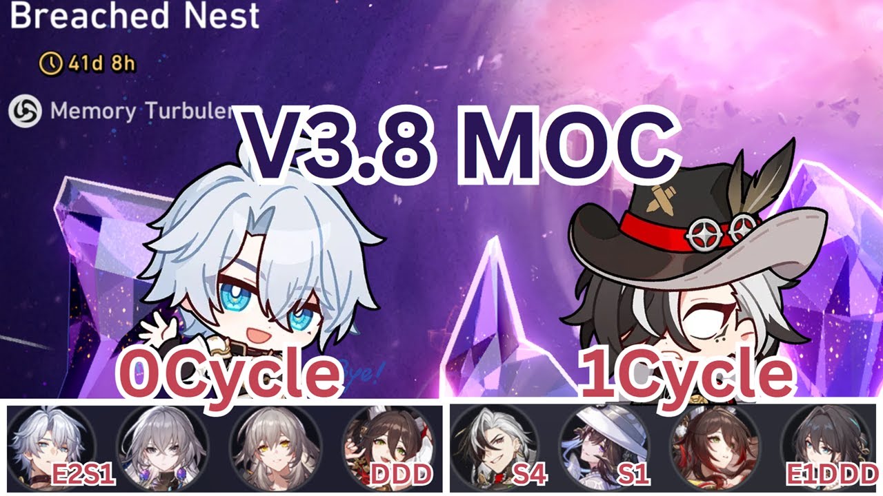 V3.8 MOC 12 - E2S1 Phainon | E0SX Boothill - [0 Cycle | 1 Cycle]