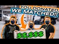 OUR COMMUNITY RIDES SHOTGUN!!! THIS DONATION IS BECAUSE OF *YOU*