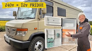 How to simply use a 240v Fridge in a 12v Camper van Budget friendly Van Life Adventures!