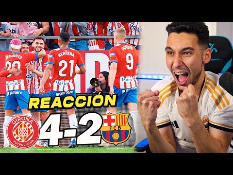 REACCIONES DE UN HINCHA Girona vs Barcelona 4-2 *EL MADRID CAMPEÓN DE LIGA*