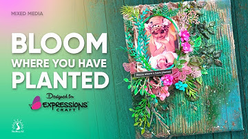 BLOOM- MIXED MEDIA CANVAS | SHWETHA