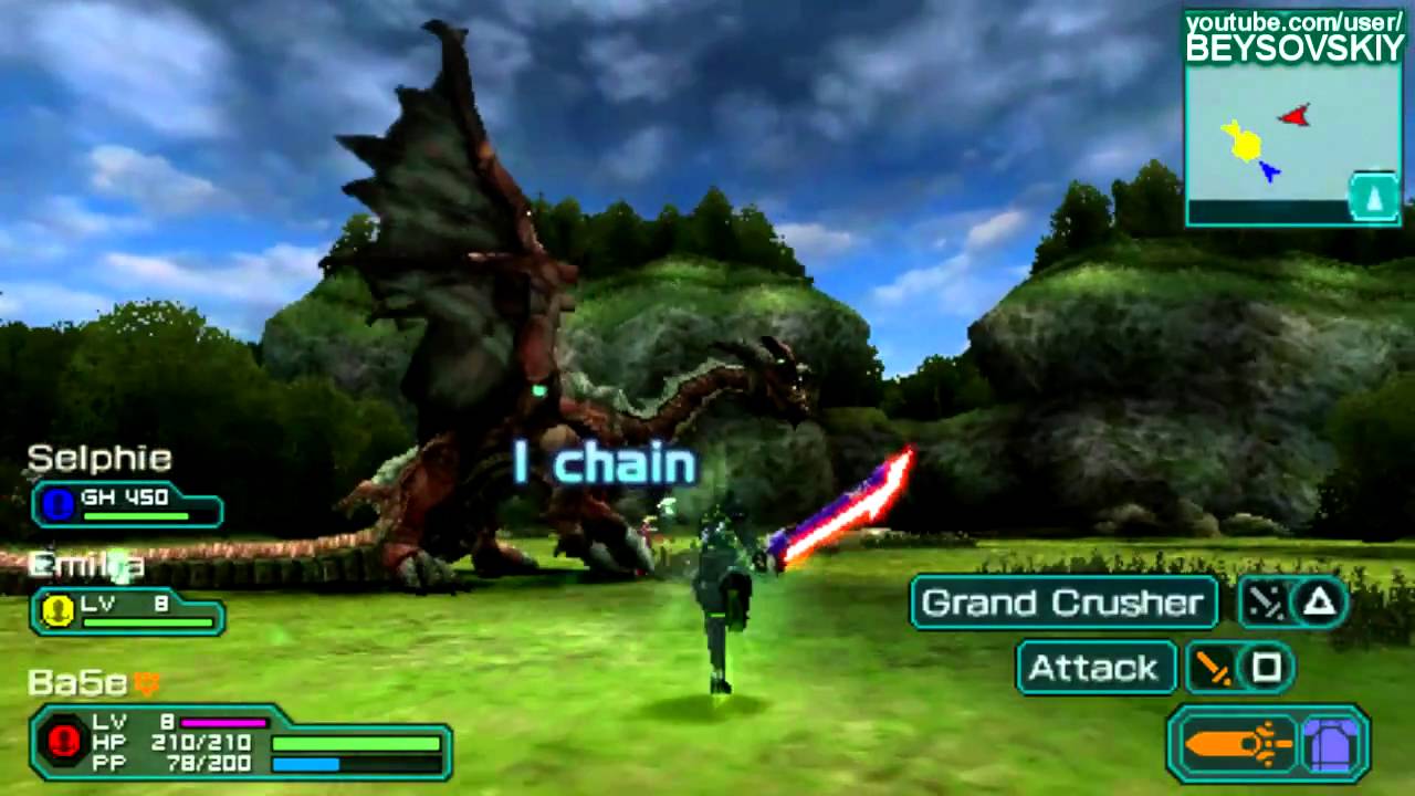 [PSP] Phantasy Star Portable 2 Gameplay [ENG] YouTube