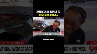 Americans express frustration with high gas prices under Trump.