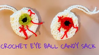 CROCHET EYE BALL CANDY SACK/ LEFT HANDED/ ROZE BRADSHAW/CROCHET.CORNER02