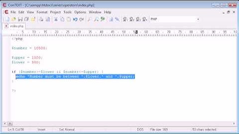 Beginner PHP Tutorial - 23 - Logical Operators
