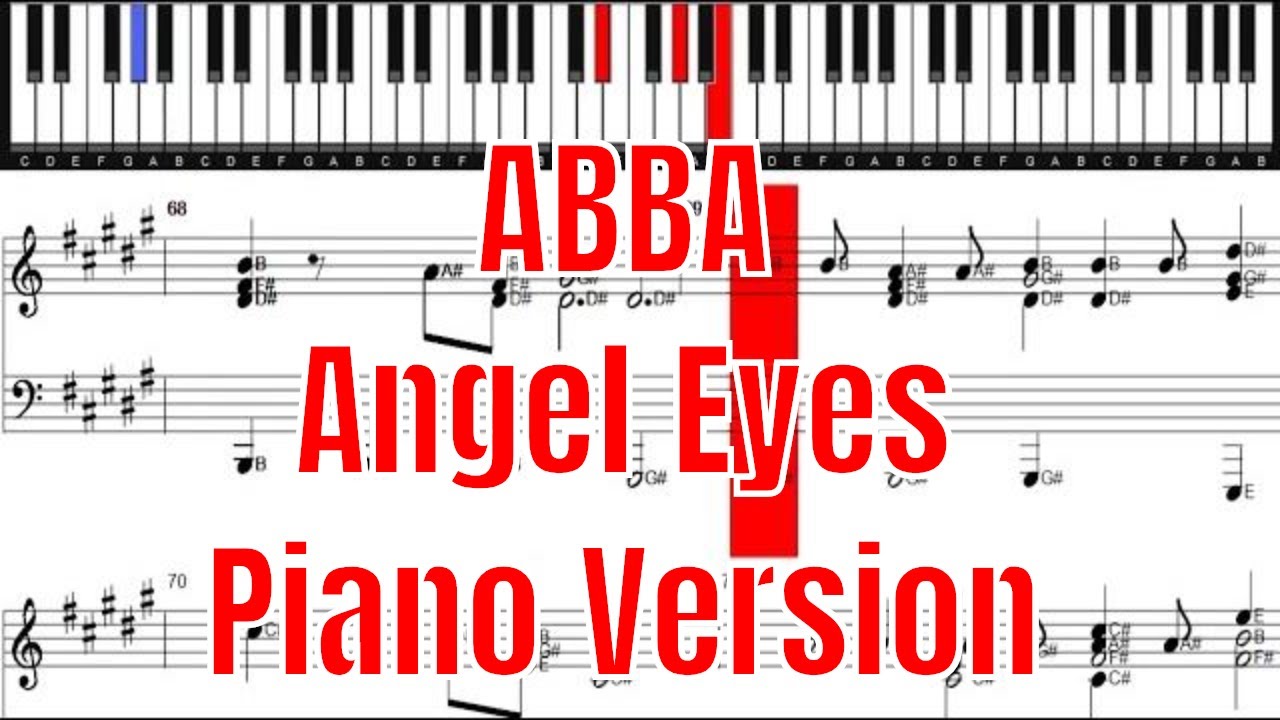 Abba angel eyes. Piano Version. Close Eyes на пианино. Angel in-the-making Piano Sheets. Walking in the Air Piano Sheets.