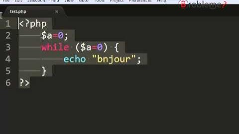 la boucle while en PHP (Tant que)