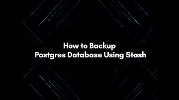 Backup Postgres Database Using Stash Demo | Kubernetes Native Backup & Restore Solution