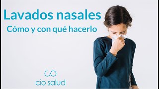 Lavados nasales, solución salina