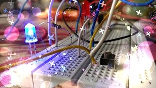 The simplest blinking LED circuit with a dip switch.