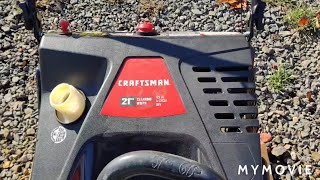 Craftsman 4 cycle snow thrower. Step 1 remove carb and clean. Part 1.