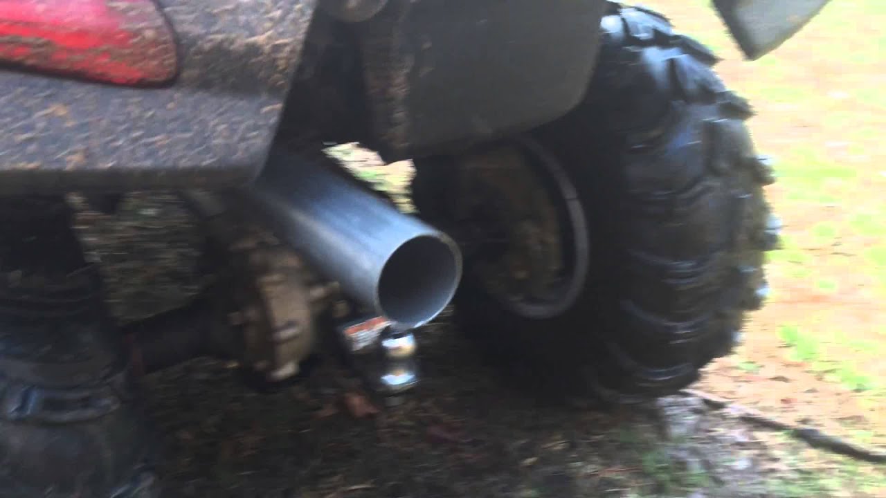 Honda Rancher Straight Pipe YouTube