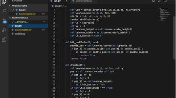 Python Small Game - Bouncing Ball with a paddle
