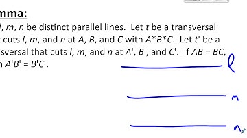 MATH335 Content - Parallel Projection