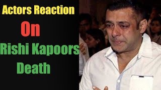 Actors Reactions On Rishi Kapoor Death | Amitabh Bachchan | Akshay Kumar | Shahrukh Khan | Salman |