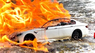 Unbelievable BMW Fire: 140 Hours of Work Reduced to Ash