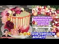 Pastel Con BOLAS DE CHOCOLATE Y Flores ENVIVO SOLO DECORACION| AzulCakes|COMO HACER COLOR BUGAMBILIA