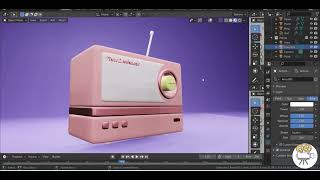 3D Radio of my channel name. #Blender #3D #time2animate #Radio screenshot 2