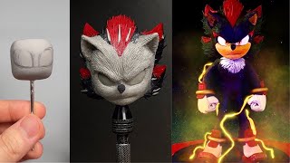 สร้าง Shadow the egehog (Movie.ver) ด้วย Clay / Sonic the egehog 2 [kiArt]