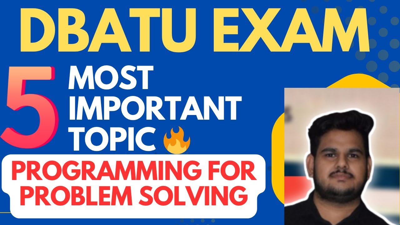 Programming For Problem Solving Dbatu Most imp questions | Dbatu PPS ...