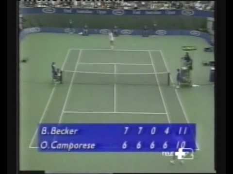 Boris Becker vs Omar Camporese 1991