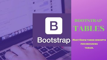 BOOTSTRAP TABLES - Bootstrap 4 Tutorial